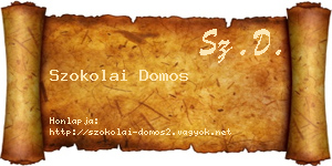 Szokolai Domos névjegykártya